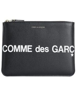 COMME DES GARÇONS PLAY Logo-Print Coin Purse - Black