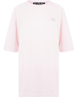 Acne Studios Regular Fit Short-Sleeve T-Shirt - Pink