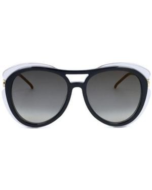 Elie Saab Aviator Frame Sunglasses - Multicolour