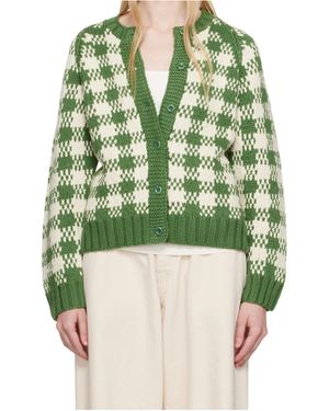 YMC Long Sleeve Cardigan - Green