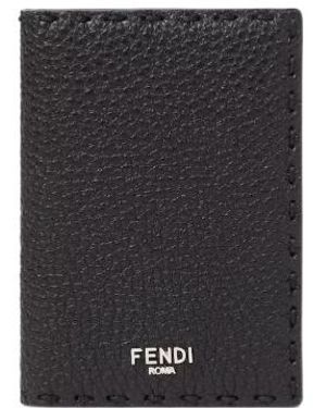 Fendi Selleria Bi-Fold Card Holder - Black