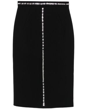 N°21 Crystal Embellishment Skirt - Black