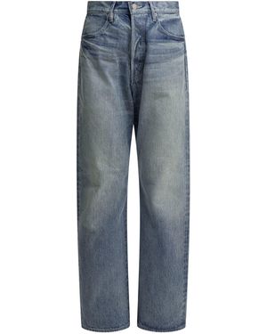 AURALEE High Waist Relaxed Jeans - Blue