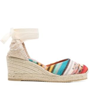 Missoni 65Mm Knitted Espadrilles - Natural