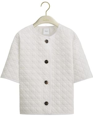 Dior Macrocannage Short-Sleeved Jacket - White