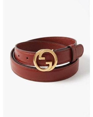 Gucci Blondie Interlocking-G Belt - Brown