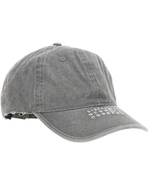 MM6 by Maison Margiela Logo-Embroidered Baseball Cap - Grey
