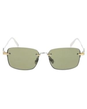 Dior Eyewear Cd Diamond Rectangle Frame Sunglasses - Green