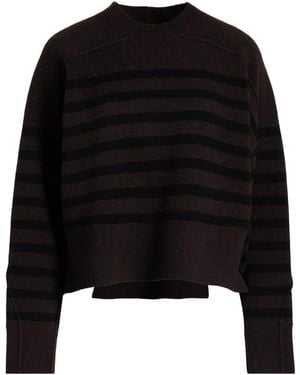 Rag & Bone Striped Long-Sleeve Knit Jumper - Black