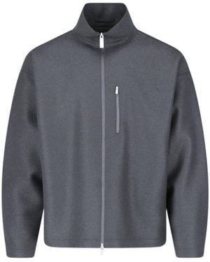 Herno Zip-Up Hooded Casual Jacket - Gray
