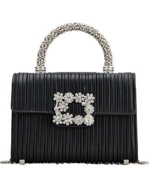 Roger Vivier Jewel Efflorescence Mini Bag - Black