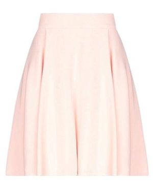 Dolce & Gabbana Solid-Color Stretch A-Line Skirt - Pink