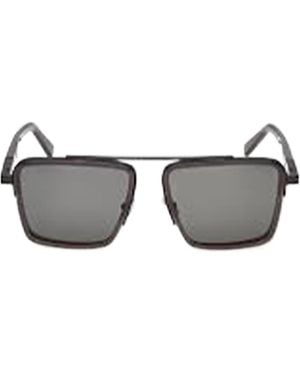 ZEGNA Ez 0272 Rectangular Sunglasses - White