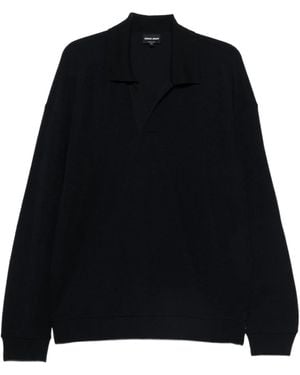 Giorgio Armani Long-Sleeve Jumper - Black