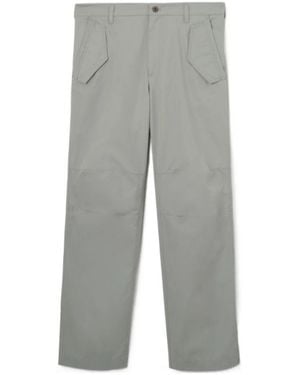 Burberry Cotton Twill Cargo Pants - Gray