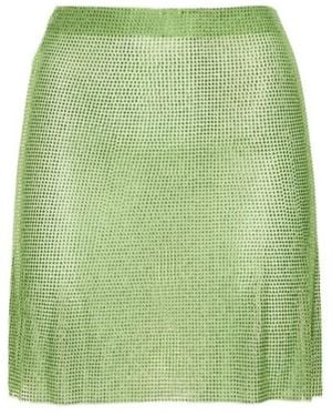 GIUSEPPE DI MORABITO Embellished Net Mini Skirt - Green