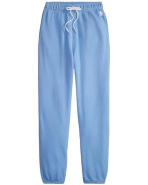Ralph Lauren Polo Logo-Embroidered Drawstring Pants - Blue