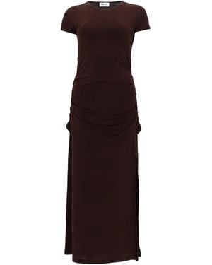 Baum und Pferdgarten Ruched Maxi Dress - Purple