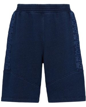 Fendi Jersey Bermuda Shorts - Blue