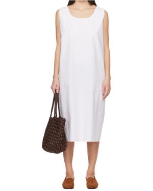 The Row Janah Mid-Length Dress - White