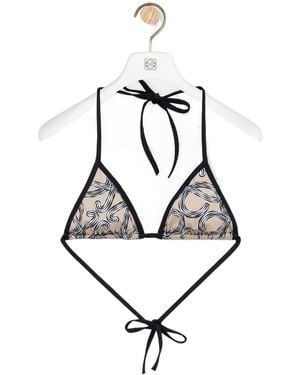 Loewe Sea Triangle Bikini Top - White
