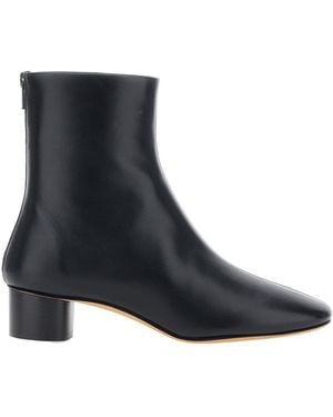 Le Monde Beryl Carole Block Heel Ankle Boots - Black