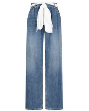 DARKPARK Belted Wide-Leg Jeans - Blue