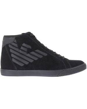 EA7 Lace-Up High-Top Trainers - Blue