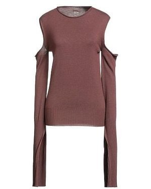 Rick Owens Solid Wool Long-Sleeve Top - Red