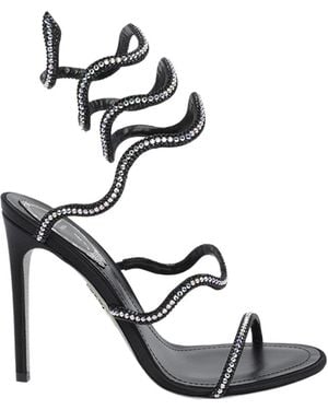 Rene Caovilla Wrapped Stiletto Sandals - Multicolour