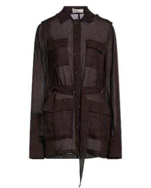 Saint Laurent Shirt Dress - Brown