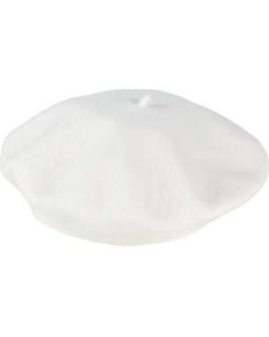 Maison Margiela Solid Colour Wool Beret - White