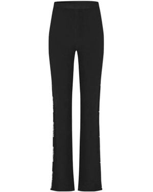 Alexander Wang Jacquard Logo Casual Pants - Black
