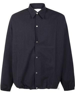 Studio Nicholson Drawstring Hem Long-Sleeved Jacket - Blue