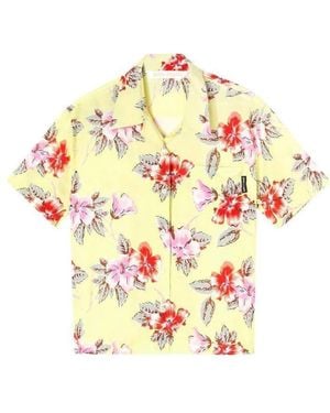 Palm Angels All-Over Printed Short-Sleeved Shirt - White