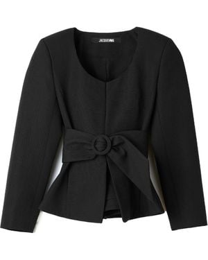 Jacquemus Long-Sleeved Jacket - Black
