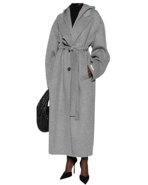 Sportmax Hooded Coat - Gray