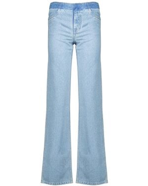 Christopher Esber Color-Block Jeans - Blue