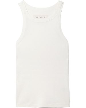 Nili Lotan Crew Neck Vest - White