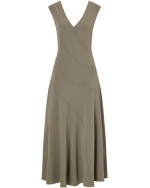 Proenza Schouler Romana Pleated Dress - Natural