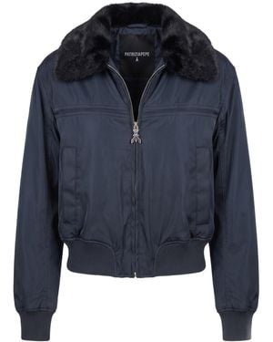 Patrizia Pepe Long-Sleeved Zippered Padded Jacket - Blue