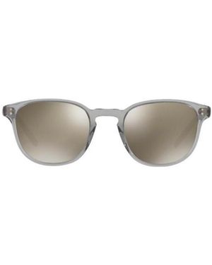 Oliver Peoples Square Frame Sunglasses - Metallic
