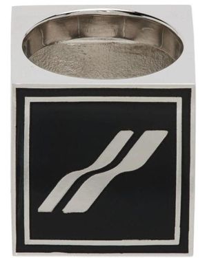 we11done Logo Ring - Gray