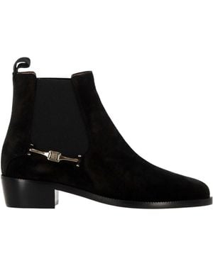 Ferragamo Ferragamo F Buckle Chelsea Boots - Black