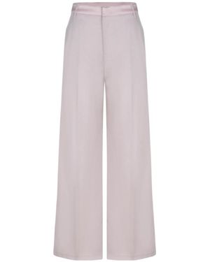 Dondup High-Rise Wide-Leg Trousers - Purple