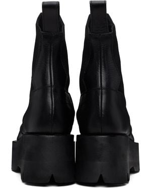 Julius Prism Side Gore Chelsea Boots - Black