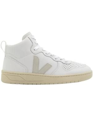 Veja V-15 Paneled Sneakers - White