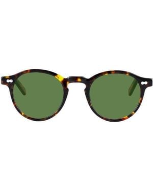 Moscot Miltzen Round Frame Sunglasses - Green