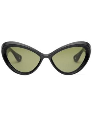 Jean Paul Gaultier The Parisian Cat Sunglasses - Green