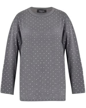Fabiana Filippi Long-Sleeved T-Shirt - Grey